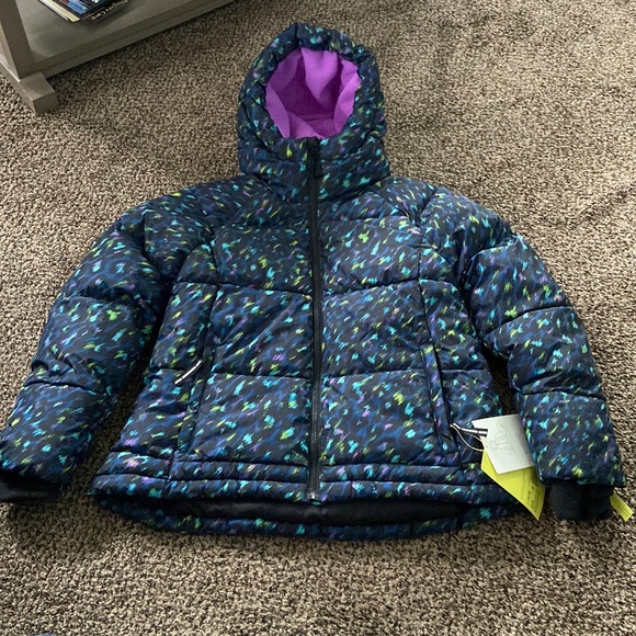 All In Motion Girls Short Puffer Jacket 